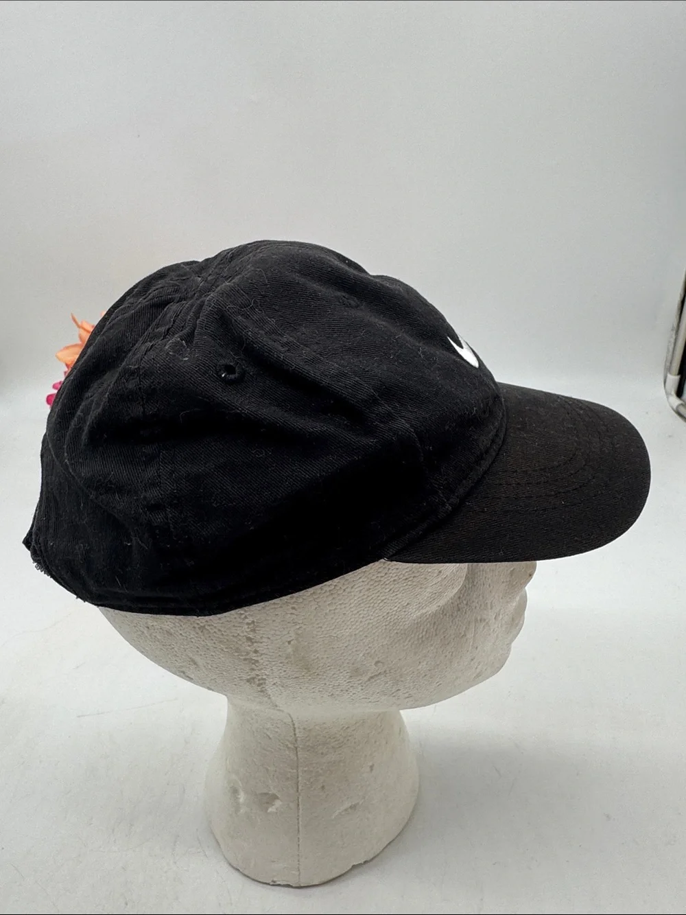 Nike Black Cap for Toddler with White Swoosh
